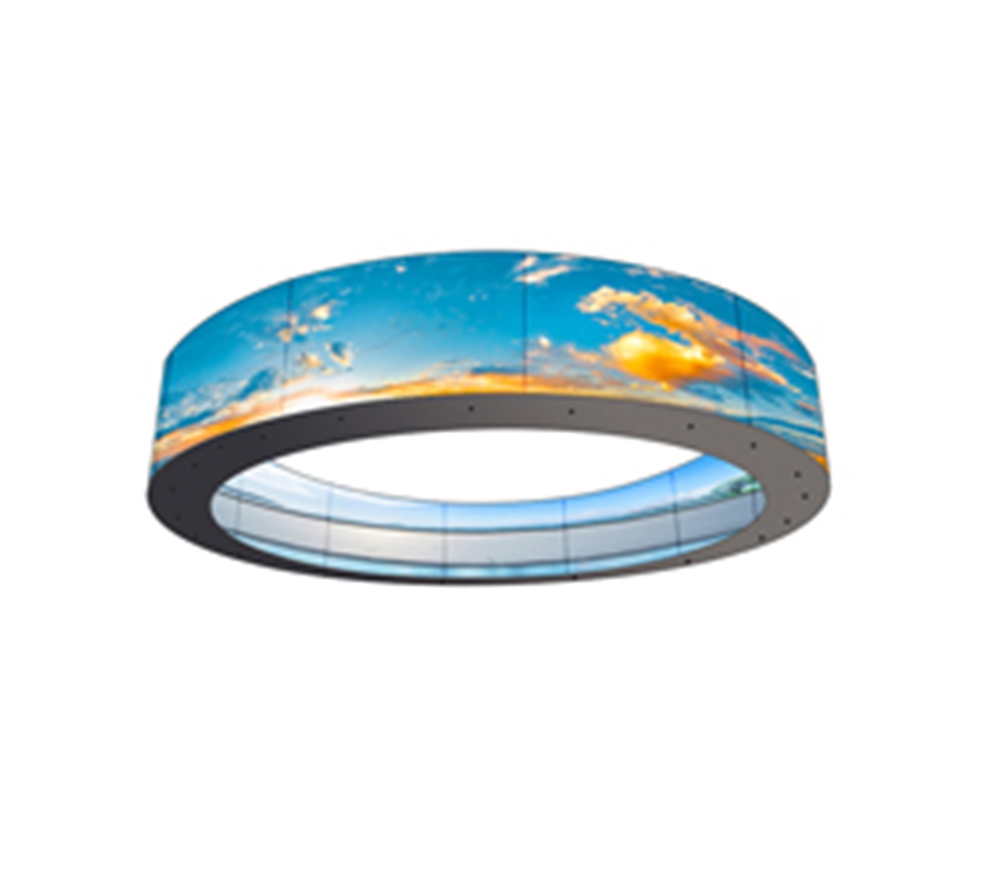 Open curved OLED display (can be made transparent)